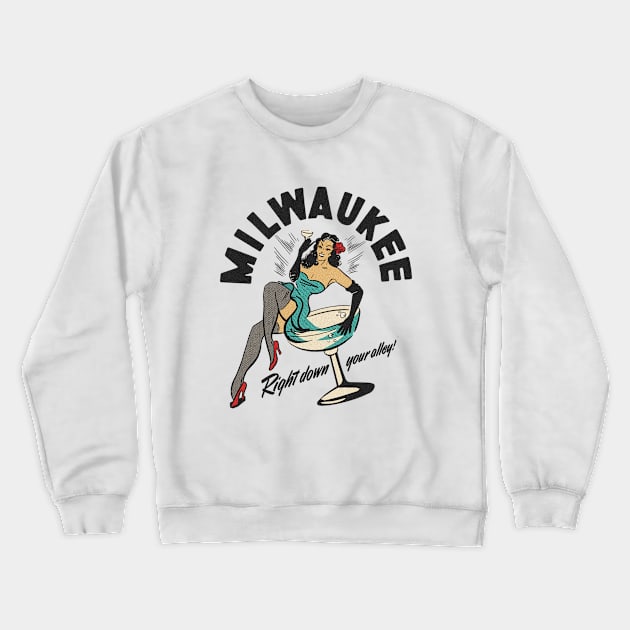 Vintage Milwaukee Nite-Life Leisure Crewneck Sweatshirt by Kujo Vintage